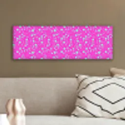 Stippen - Mint - Neon - Fuchsia canvas 2cm klein 828 -sfeer3