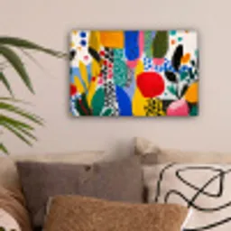 Stippen - Vormen - Modern - Kleuren canvas 2cm klein -sfeer1