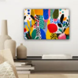 Stippen - Vormen - Modern - Kleuren canvas 2cm klein -sfeer6
