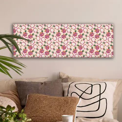 Drakenfruit - Patroon - Roze canvas 2cm klein 828 -sfeer1