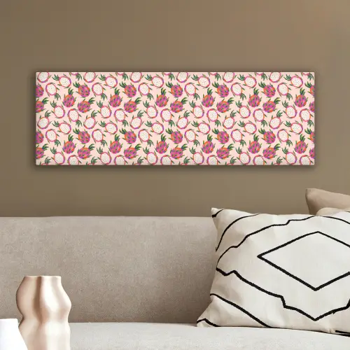 Drakenfruit - Patroon - Roze canvas 2cm klein 828 -sfeer3