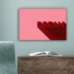 Dream - 3D - Rood - Roze canvas 2cm klein -sfeer4