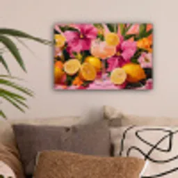 Drink - Bloemen - Yellow canvas 2cm klein -sfeer1