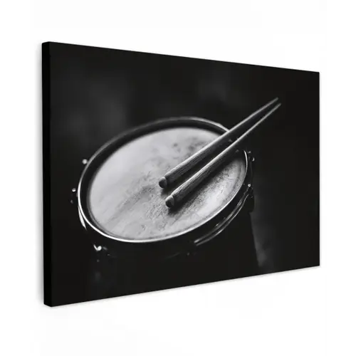 Trommel - Close-up - Drumstokken - Zwart canvas 2cm klein -z3d