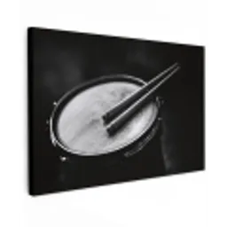 Trommel - Close-up - Drumstokken - Zwart canvas 2cm klein -z3d