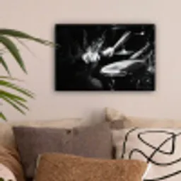 Drummer - Zwart - Drumstel canvas 2cm klein -sfeer1