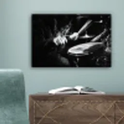 Drummer - Zwart - Drumstel canvas 2cm klein -sfeer4
