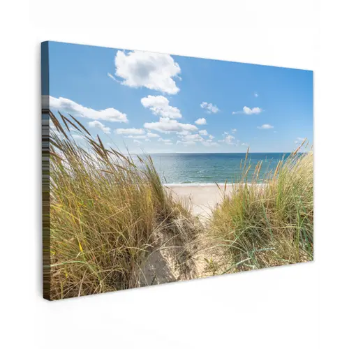 Duin - Gras - Zee - Strand canvas 2cm klein -z3d