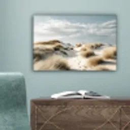 Duinen - Gras - Sporen - Wolken canvas 2cm klein -sfeer4