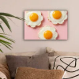 Eieren - Bloem - Roze canvas 2cm klein -sfeer1