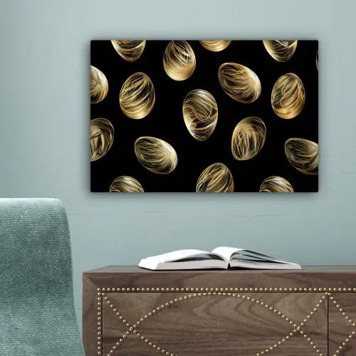 Eieren - Goud - Patroon canvas 2cm klein -sfeer4