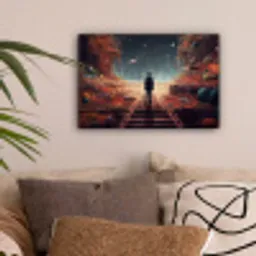 Buitenaards - Astronaut - Planeten - Ruimte canvas 2cm klein -sfeer1