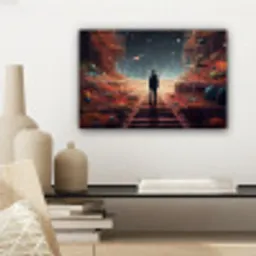Buitenaards - Astronaut - Planeten - Ruimte canvas 2cm klein -sfeer6