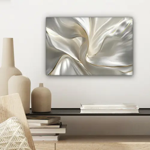 Stof - Plooien - Goud canvas 2cm klein -sfeer6