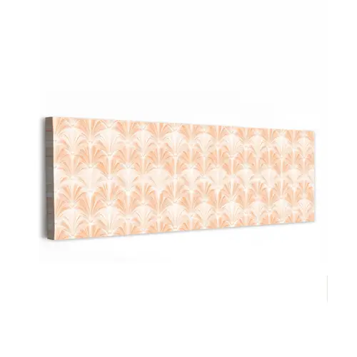 Waaier - Patroon - Perzik canvas 2cm klein 828 -z3d