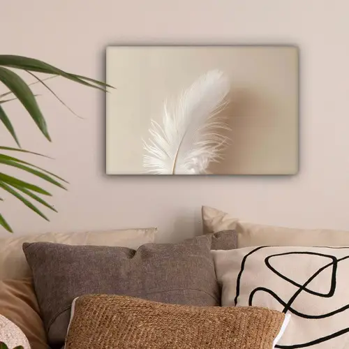 Veer - Minimalistisch - Roze canvas 2cm klein -sfeer1