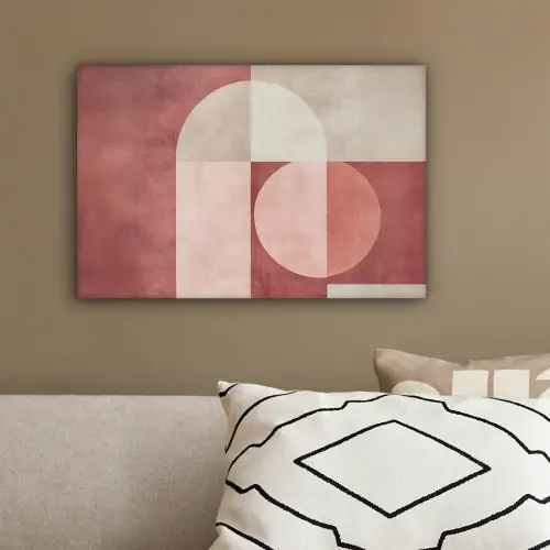 Figuren - Abstract - Roze canvas 2cm klein -sfeer3