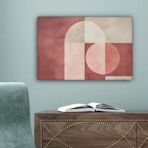 Figuren - Abstract - Roze canvas 2cm klein -sfeer4