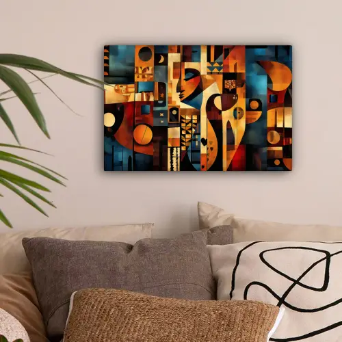 Figuren - Abstract - Symbolen canvas 2cm klein -sfeer1
