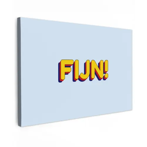 Fijn - Geel - Oranje canvas 2cm klein -z3d