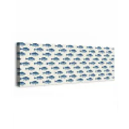 Vis - Patroon - Blauw canvas 2cm klein 828 -z3d