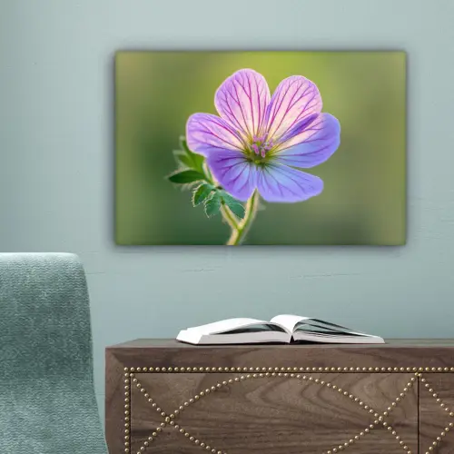Bloem - Close up - Paars canvas 2cm klein -sfeer4