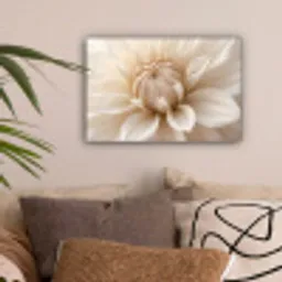 Bloem - Dahlia - Wit canvas 2cm klein -sfeer1