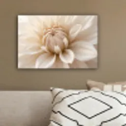 Bloem - Dahlia - Wit canvas 2cm klein -sfeer3