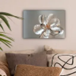Bloem - Glazen - Doorzichtig canvas 2cm klein -sfeer1