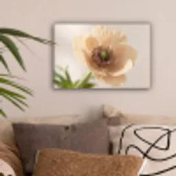 Bloem - Minimalistisch - Groen canvas 2cm klein -sfeer1