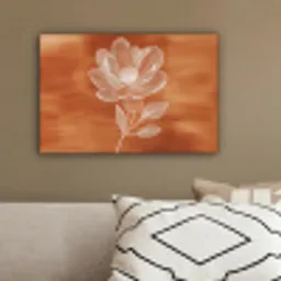 Bloem - Minimalistisch - Wit canvas 2cm klein -sfeer3