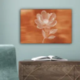 Bloem - Minimalistisch - Wit canvas 2cm klein -sfeer4