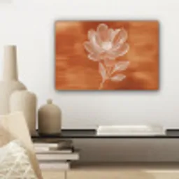 Bloem - Minimalistisch - Wit canvas 2cm klein -sfeer6