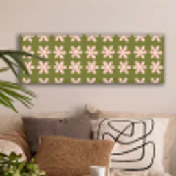 Bloem - Modern - Groen canvas 2cm klein 828 -sfeer1