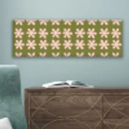 Bloem - Modern - Groen canvas 2cm klein 828 -sfeer4