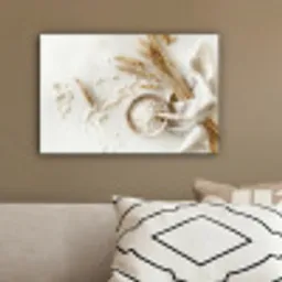 Bloem - Hout - Tarwe canvas 2cm klein -sfeer3