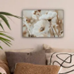 Bloemen - Beige - Winter canvas 2cm klein -sfeer1