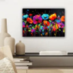 Bloemen - Kleurrijk - Spetters canvas 2cm klein -sfeer6