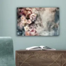 Bloemen - Beton - Grijs - Flora canvas 2cm klein -sfeer4