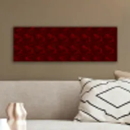 Bloemen - Donkerrood - Patroon canvas 2cm klein 828 -sfeer3