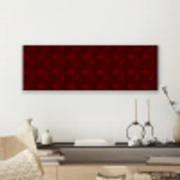 Bloemen - Donkerrood - Patroon canvas 2cm klein 828 -sfeer6