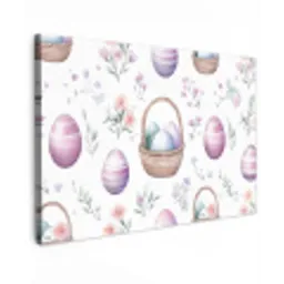 Bloemen - Paaseieren - Patroon canvas 2cm klein -z3d