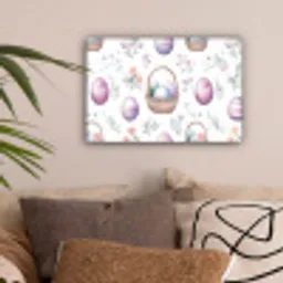 Bloemen - Paaseieren - Patroon canvas 2cm klein -sfeer1