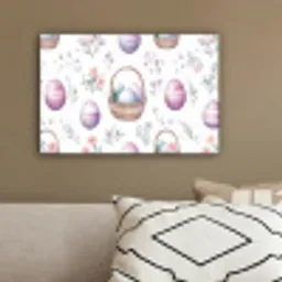Bloemen - Paaseieren - Patroon canvas 2cm klein -sfeer3