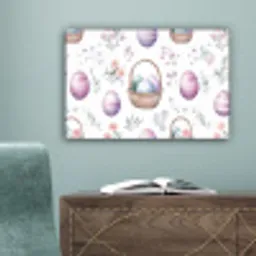 Bloemen - Paaseieren - Patroon canvas 2cm klein -sfeer4