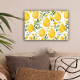 Bloemen - Paaseieren - Geel canvas 2cm klein -sfeer1