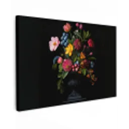 Bloemen - Vrolijk - Vaas canvas 2cm klein -z3d