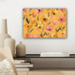 Bloemen - Geschilderd - Geel canvas 2cm klein -sfeer6