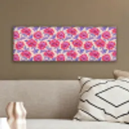 Bloemen - Patroon - Meerkleurig canvas 2cm klein 828 -sfeer3