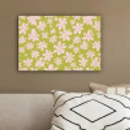 Bloemen - Roze - Getekend - Patroon canvas 2cm klein -sfeer3